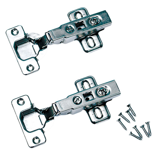 開き扉をスライド丁番で取りつける方法