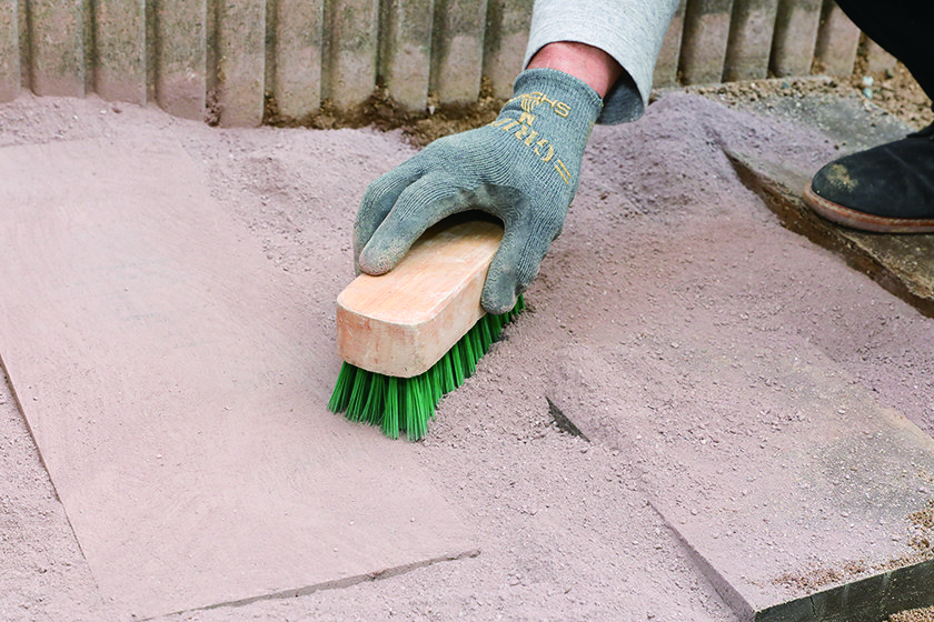 枕木特有の風合いがどんなスタイルにもマッチ　枕木アプローチ