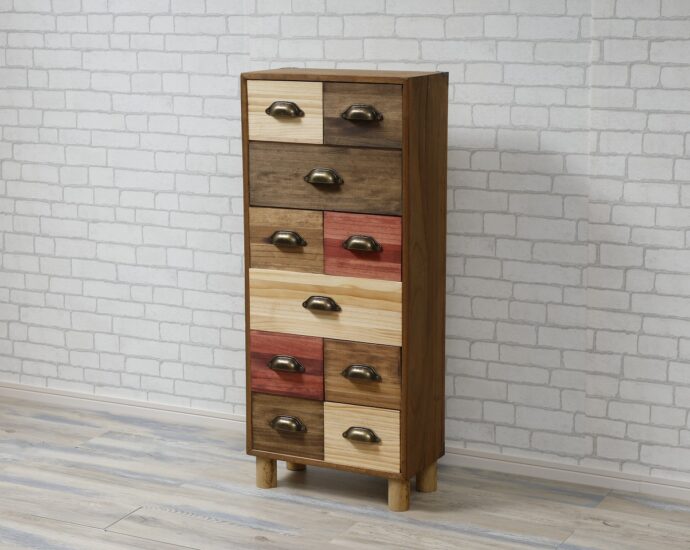 桐衣装箱を引き出し収納にリモデル